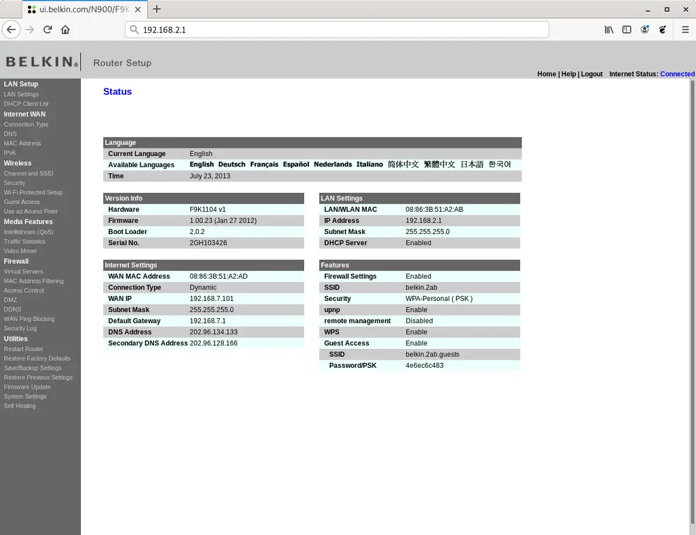 How To Login To A Belkin Router And Access The Setup Page