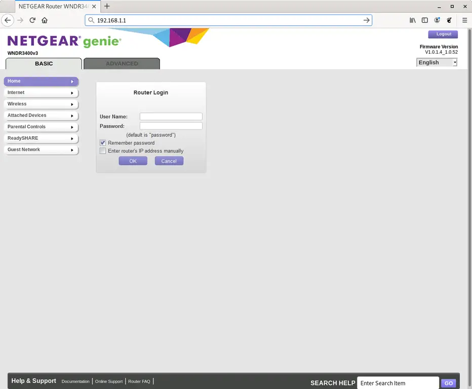 login to netgear router offline