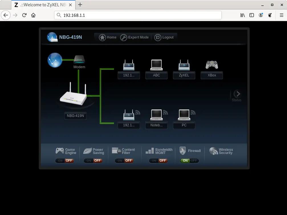 zyxel router configuration